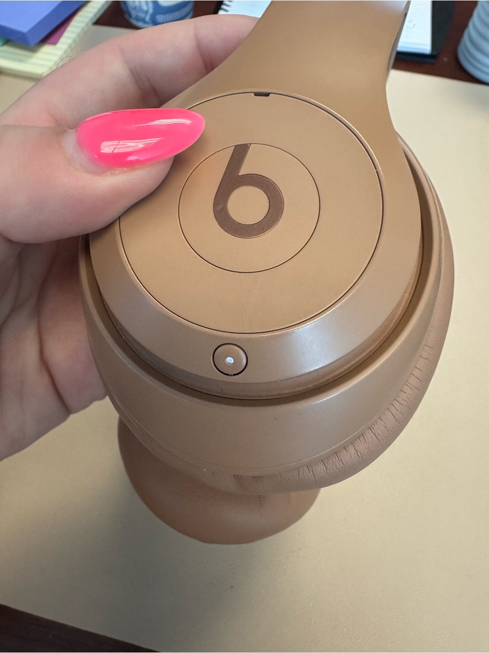 Beats by Kim Kardashian Wireless Over-Ear Headphones in Dune Beige - Picture 4 of 6